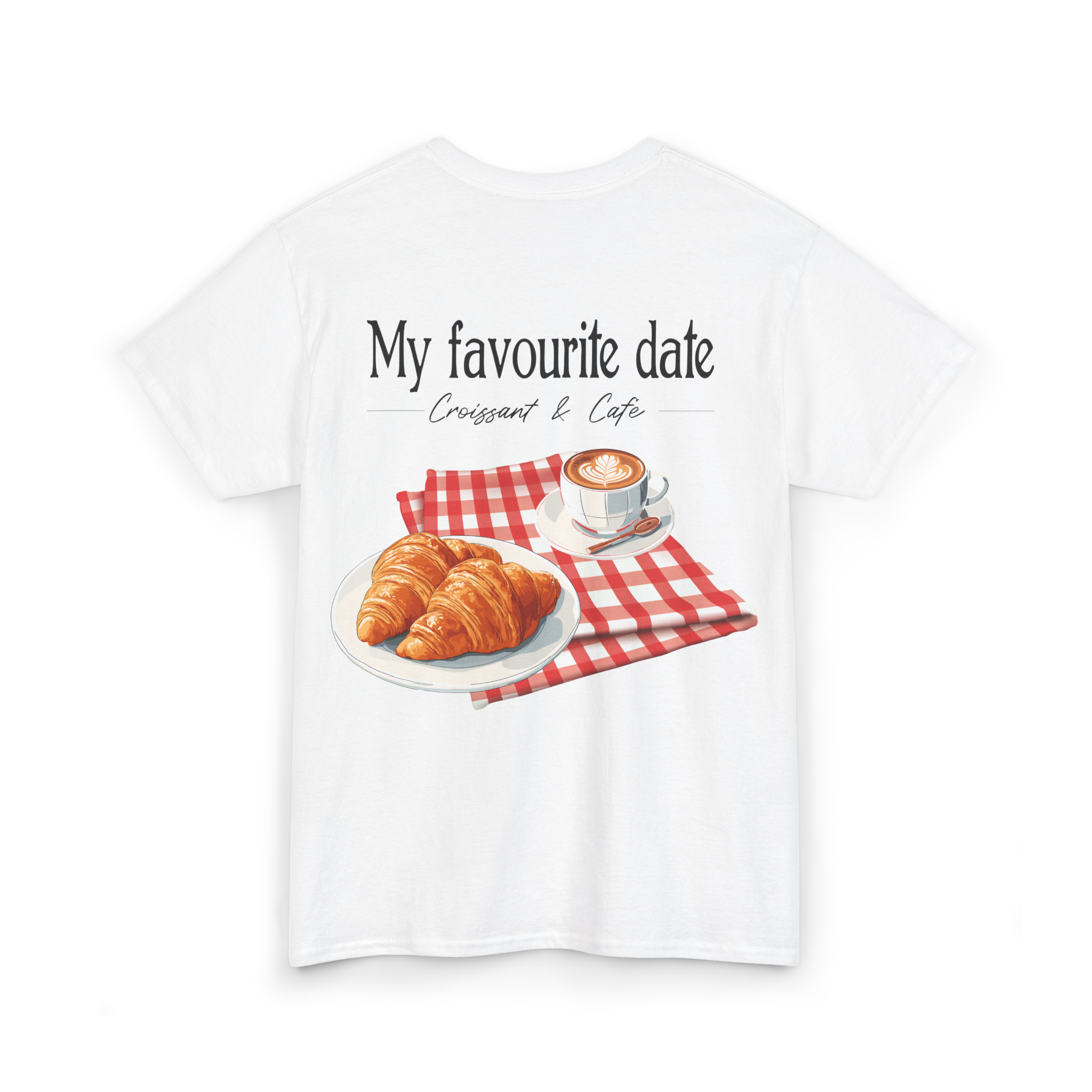 Unisex T-Shirt Croissant e Café